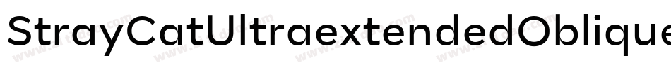 StrayCatUltraextendedOblique-prOy字体转换