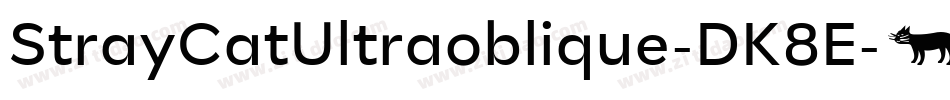 StrayCatUltraoblique-DK8E字体转换