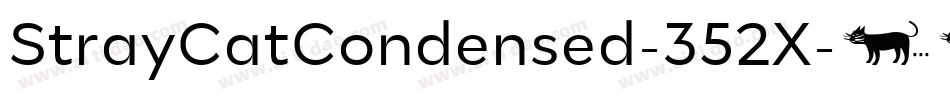 StrayCatCondensed-352X字体转换
