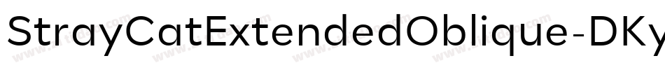 StrayCatExtendedOblique-DKyE字体转换