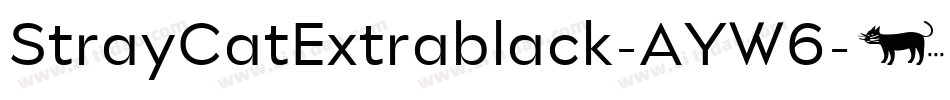 StrayCatExtrablack-AYW6字体转换