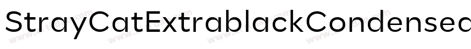 StrayCatExtrablackCondensed-qMq6字体转换