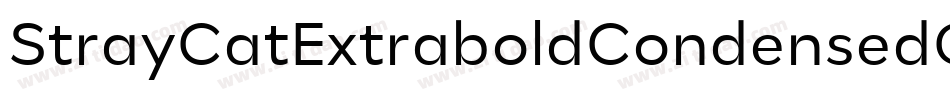 StrayCatExtraboldCondensedOblique-6576字体转换