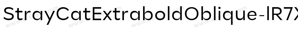 StrayCatExtraboldOblique-lR7X字体转换