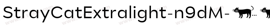 StrayCatExtralight-n9dM字体转换