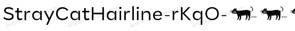 StrayCatHairline-rKqO字体转换