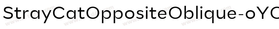 StrayCatOppositeOblique-oYOB字体转换