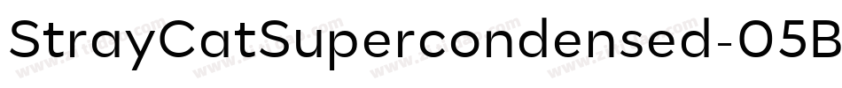StrayCatSupercondensed-05Bv字体转换