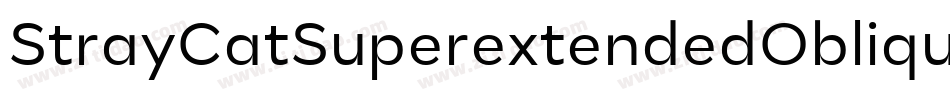 StrayCatSuperextendedOblique-adOa字体转换