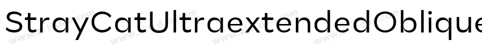 StrayCatUltraextendedOblique-prOy字体转换