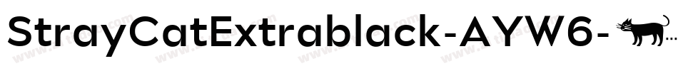 StrayCatExtrablack-AYW6字体转换