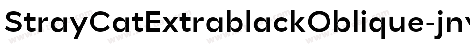 StrayCatExtrablackOblique-jnvv字体转换