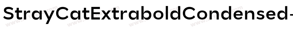 StrayCatExtraboldCondensed-55wz字体转换