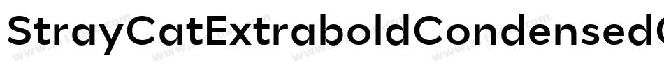 StrayCatExtraboldCondensedOblique-6576字体转换