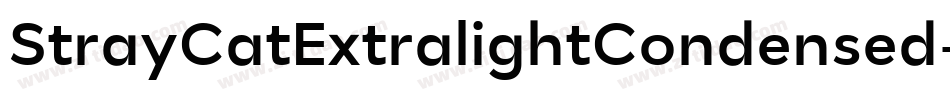 StrayCatExtralightCondensed-15ML字体转换
