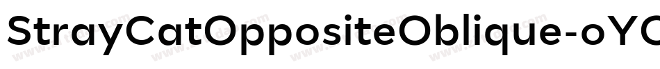 StrayCatOppositeOblique-oYOB字体转换