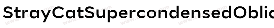 StrayCatSupercondensedOblique-egOe字体转换