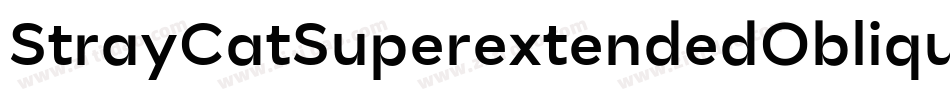 StrayCatSuperextendedOblique-adOa字体转换