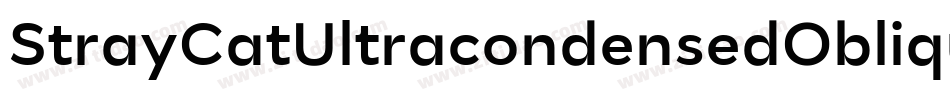 StrayCatUltracondensedOblique-35rX字体转换