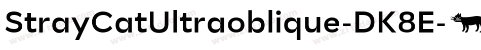 StrayCatUltraoblique-DK8E字体转换