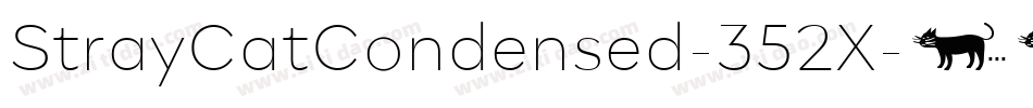 StrayCatCondensed-352X字体转换