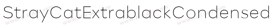 StrayCatExtrablackCondensed-qMq6字体转换