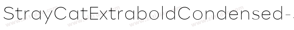 StrayCatExtraboldCondensed-55wz字体转换