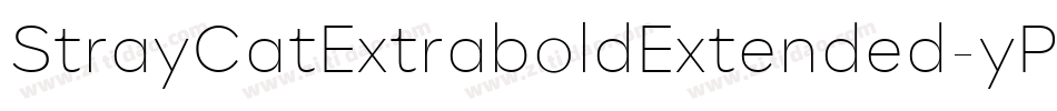 StrayCatExtraboldExtended-yPq5字体转换