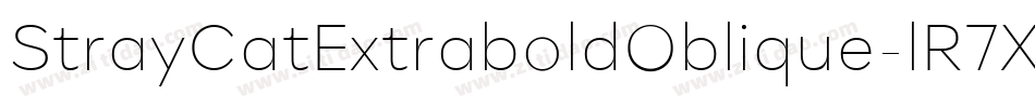 StrayCatExtraboldOblique-lR7X字体转换