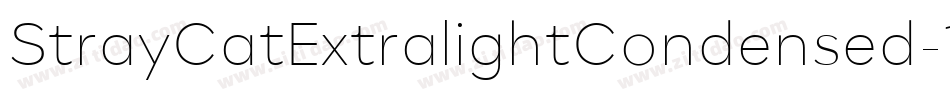 StrayCatExtralightCondensed-15ML字体转换