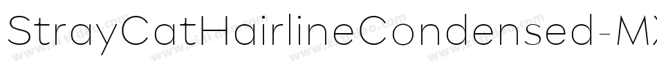 StrayCatHairlineCondensed-MX9e字体转换
