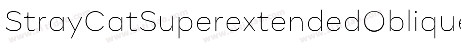 StrayCatSuperextendedOblique-adOa字体转换