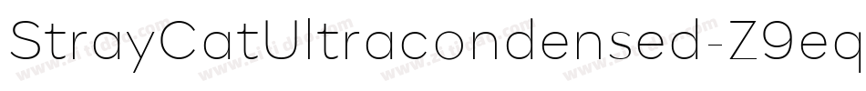 StrayCatUltracondensed-Z9eq字体转换