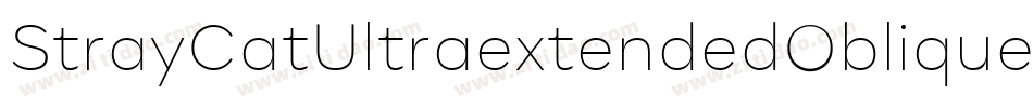 StrayCatUltraextendedOblique-prOy字体转换