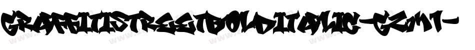 GraffitiStreetBoldItalic-gzm1字体转换