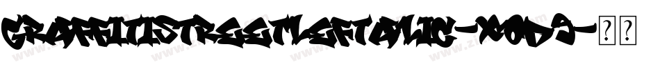GraffitiStreetLeftalic-XOd9字体转换