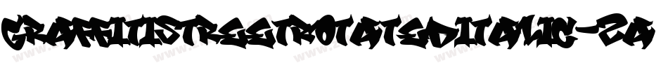 GraffitiStreetRotatedItalic-2a3K字体转换