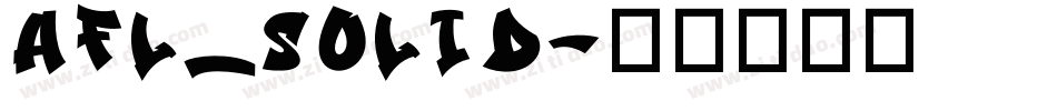 AFL_Solid字体转换