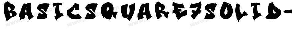BasicSquare7Solid-Rom6字体转换