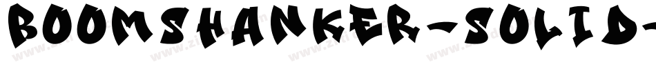 Boomshanker-Solid字体转换