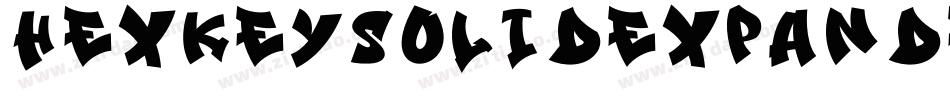 HexkeySolidExpanded-RpqV3字体转换