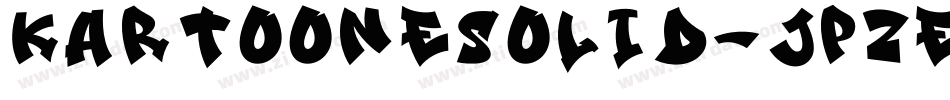 KartooneSolid-JpZE字体转换
