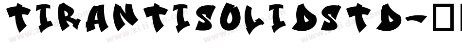 TirantiSolidStd字体转换