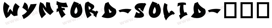 Wynford-Solid字体转换