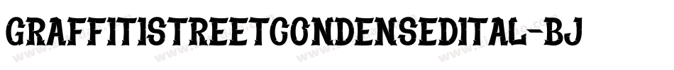 GraffitiStreetCondensedItal-BJ5d字体转换