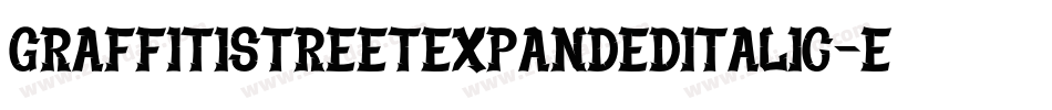 GraffitiStreetExpandedItalic-EM9W字体转换