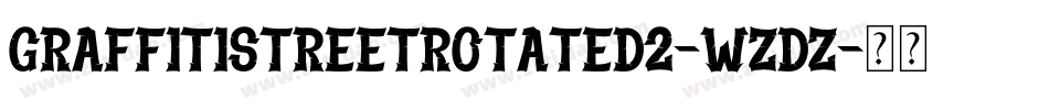 GraffitiStreetRotated2-wzdZ字体转换