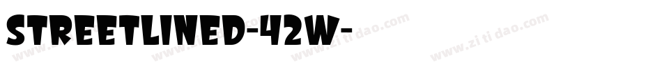 StreetLined-42W字体转换