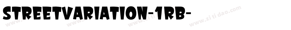 StreetVariation-1rB字体转换