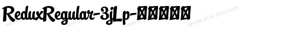 ReduxRegular-3jLp字体转换